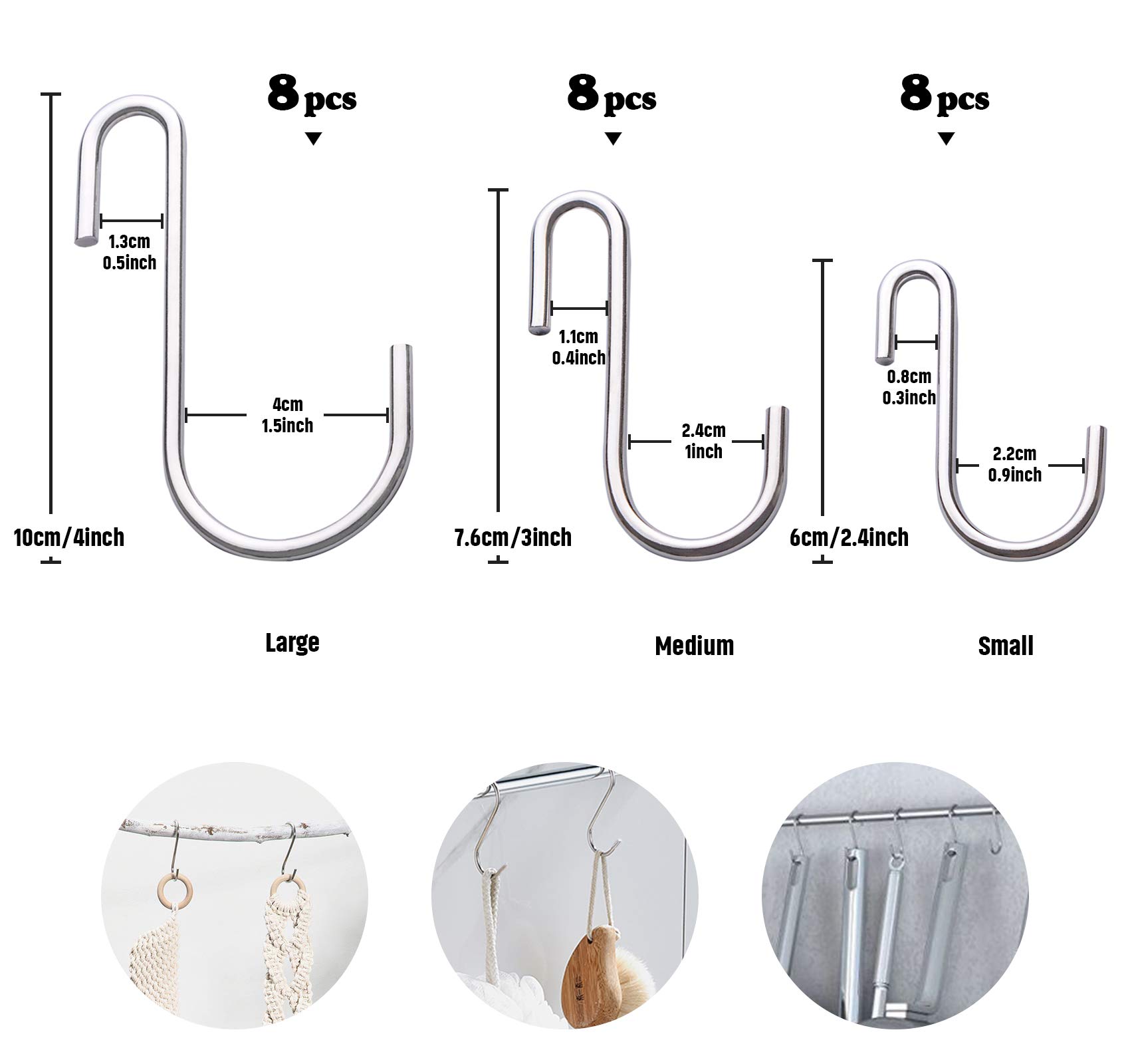 Ganci A Soffitto In Acciaio Inox - 16 Pezzi M3 X 40mm Per Piante E Decorazioni - Foto 6