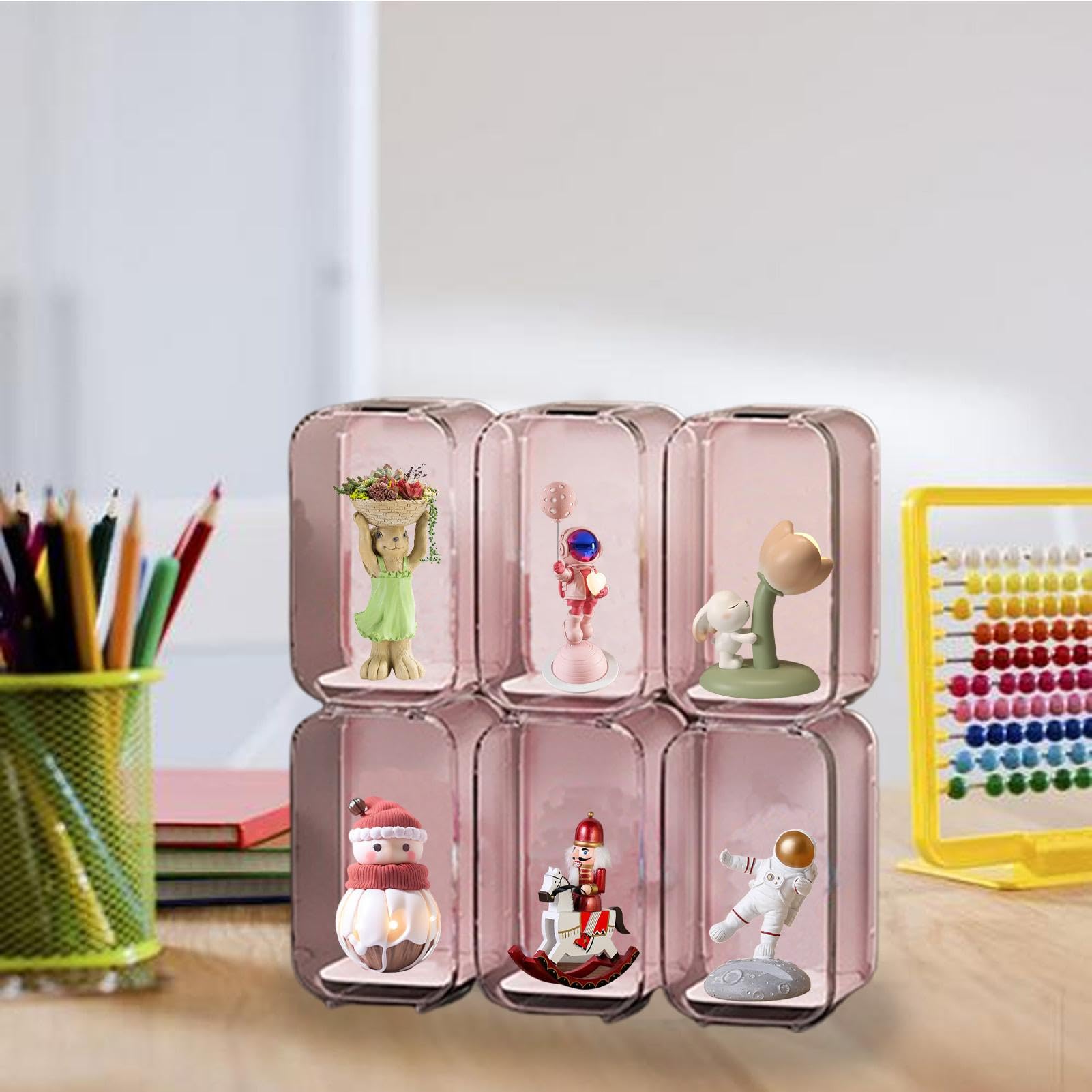 Boîte vitrine pour figurines, boîte de rangement transparente pour poupées | Boîte vitrine transparente et stable pour chambre d'enfant, chambre à coucher, salle de séjour Boîte vitrine pour figurines, boîte de rangement transparente pour poupées | Boîte vitrine transparente et stable pour chambre d'enfant, chambre à coucher, salle de séjour