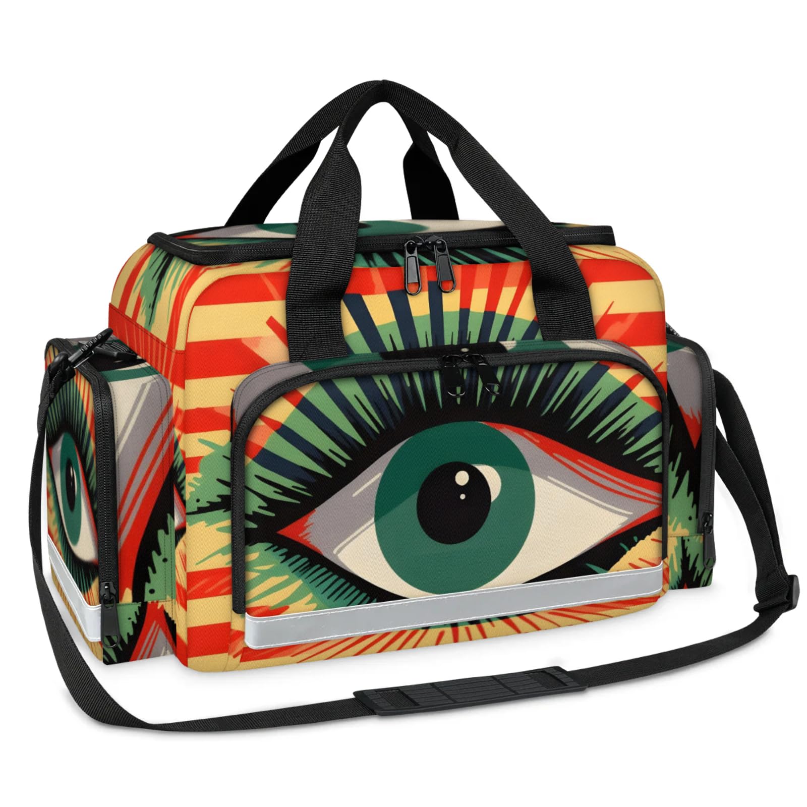 GzLeyigou First Aid Bags Empty, Divine Aztec Emergency Bag First Aid Kit Multiple Compartment Kit Carrier On Call Trauma Bag For Paramedics Emergency Medical Supplies Kit