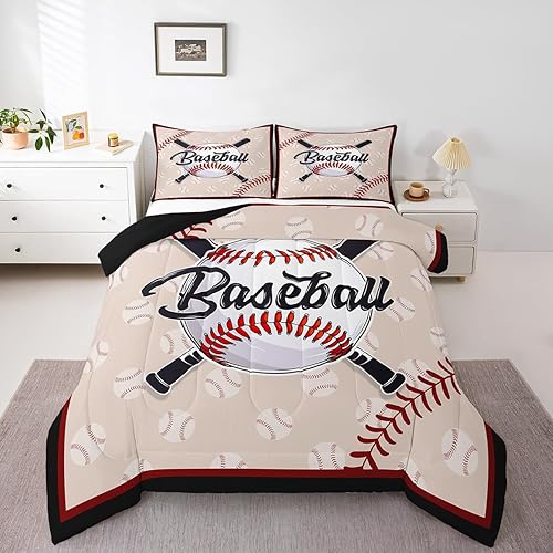 Miniatura 7 de Castle Fairy Juego de edredón de tamaño matrimonial a cuadros de golf, estilo amante de los deportes de pelota, ropa de cama de colección para