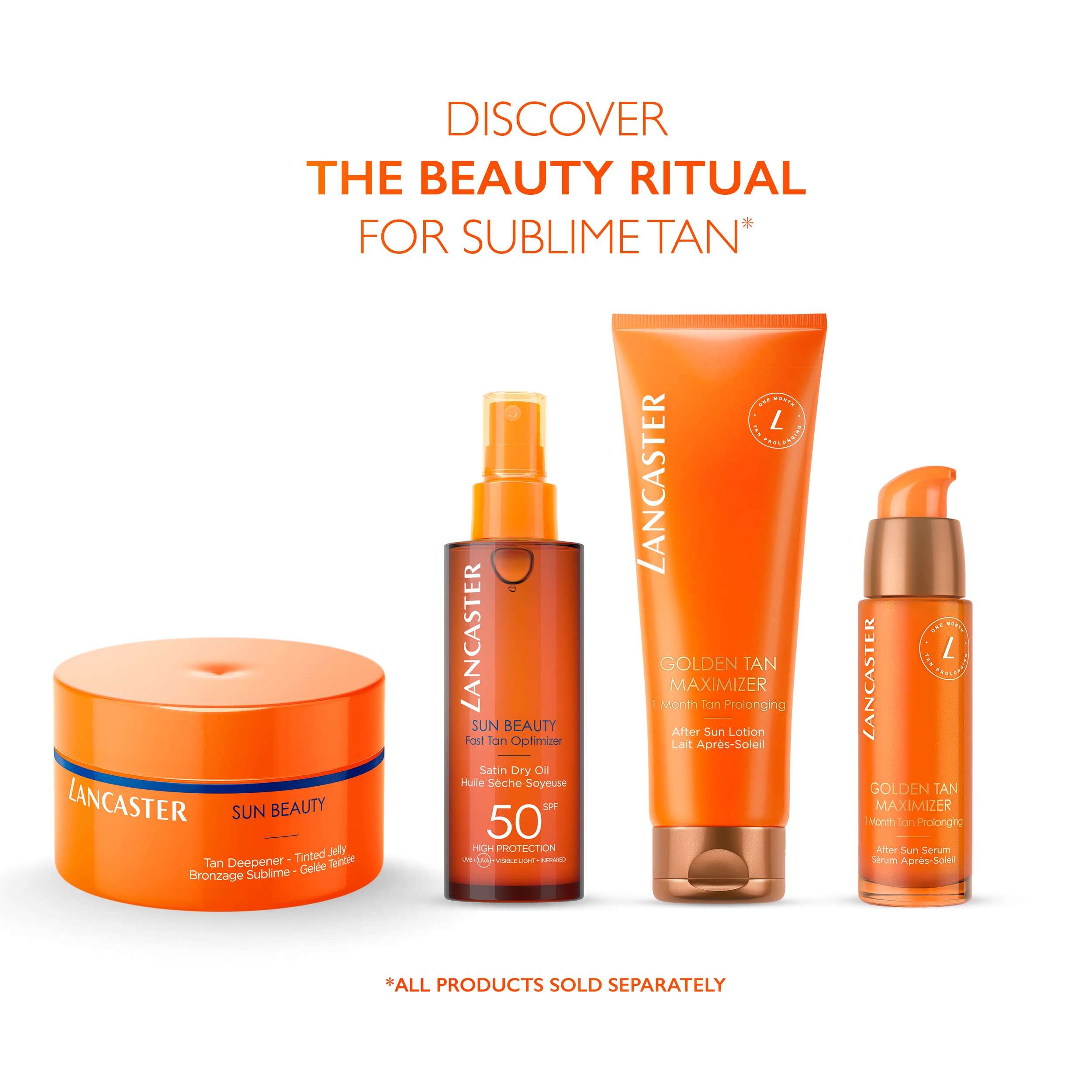 Lancaster Sun Beauty Tan Deepener Tinted Jelly Dry Oil SPF50 Duo Skin