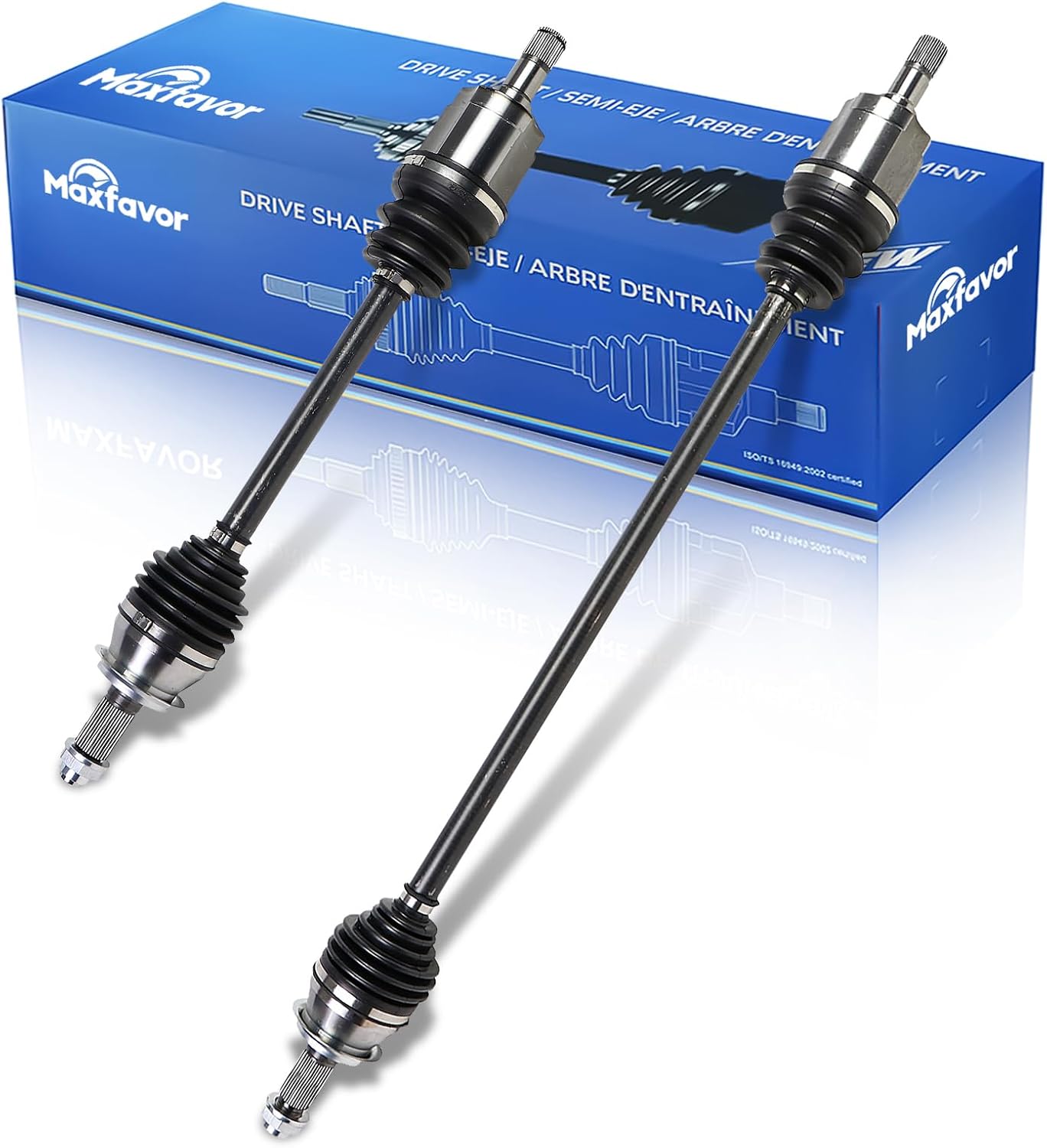 Maxfavor Front CV Axle Shaft Assembly fit for Honda Civic 2006 2007 2008 2009 2010 2011, w/Automatic Trans L4 1.8L, EX EX-L LX DX DX-G Model, CV Joint Axle Shaft Front Passenger Driver Side