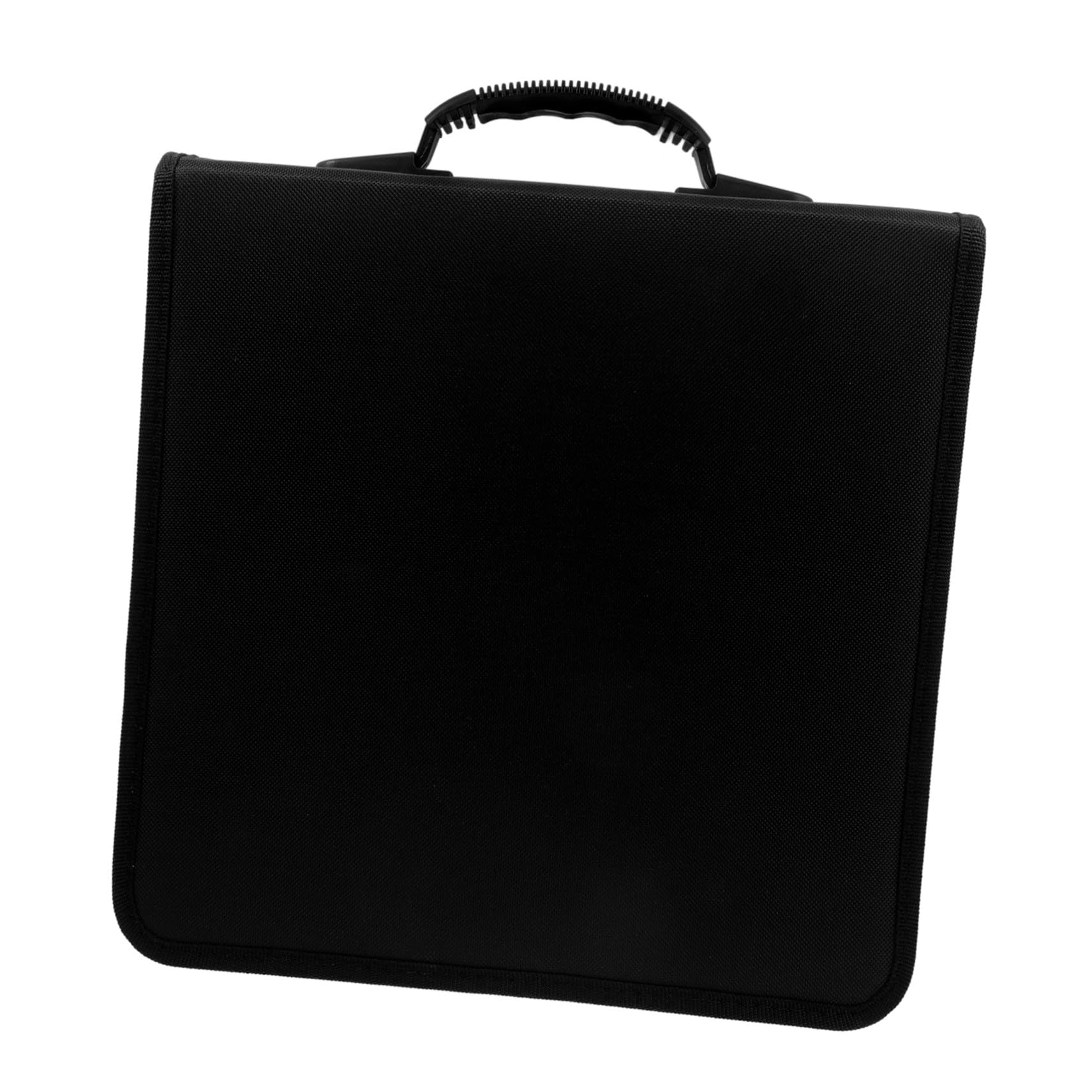 Étui de Rangement pour CD Noir avec Poignée en PU 500 Disques