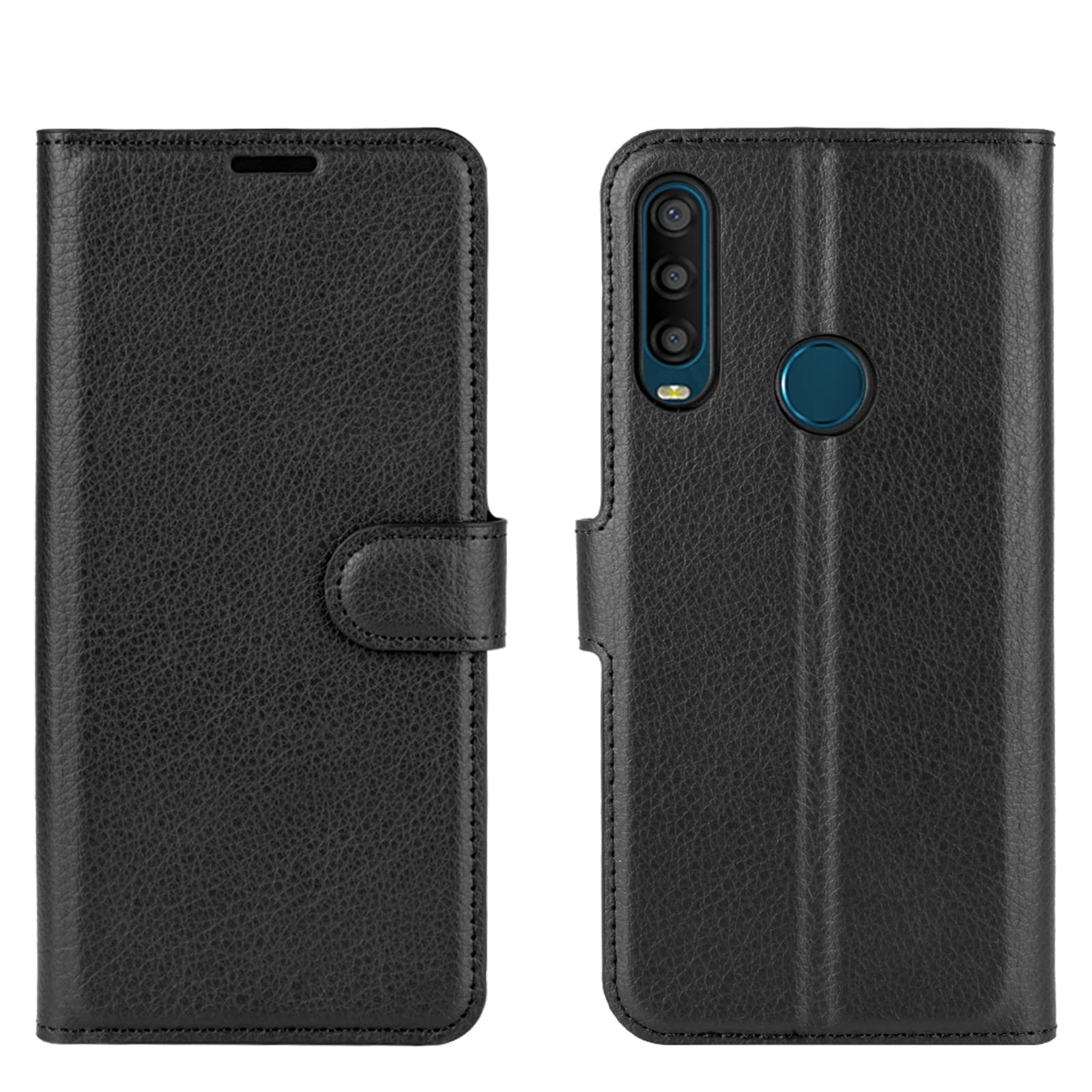 Custodia A Portafoglio In Pelle PU Per Alcatel 1SE 2020 – Flip Cover Con 3 Slot E Supporto, Chiusura Magnetica, Bianco - 3