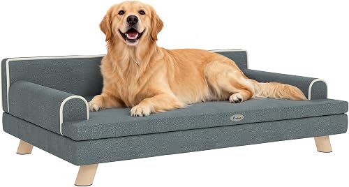 Canapé pour Chien Chat Design scandinave Coussin Moelleux PawHut