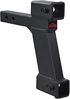 Vista 9 de TOPTOW 64121 - Elevador de extensión de enganche de remolque receptor de 2 pulgadas con elevación/caída de 2 pulgadas, vástago sólido, capacidad