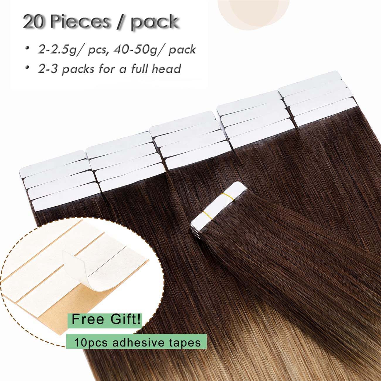 UK MODUS GESCHÄFT UK-Fashion-Shop Tape Extensions Echthaar 40 Schuss 100g Echthaar Extensions Tape In Haarverlängerung Glatt