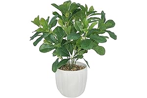 Vibrant Artificial Potted Plant Leaves for Captivating Home Decor