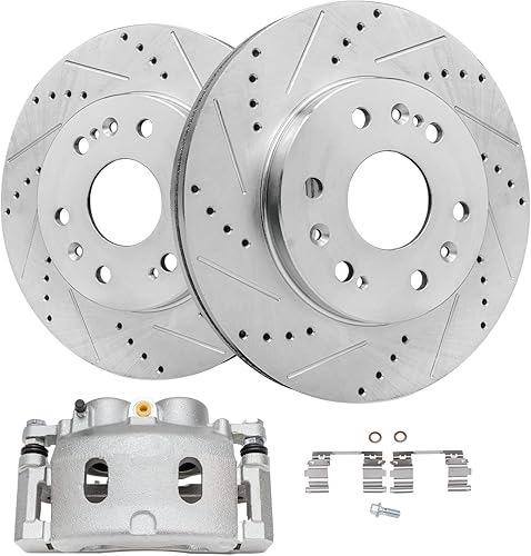 Miniatura 37 de Detroit Axle - Kit de freno delantero para Chevrolet Aveo Aveo5 Spark Spark EV Pontiac Wave Wave5 G3 Suzuki Swift+ Rotores de freno de disco de