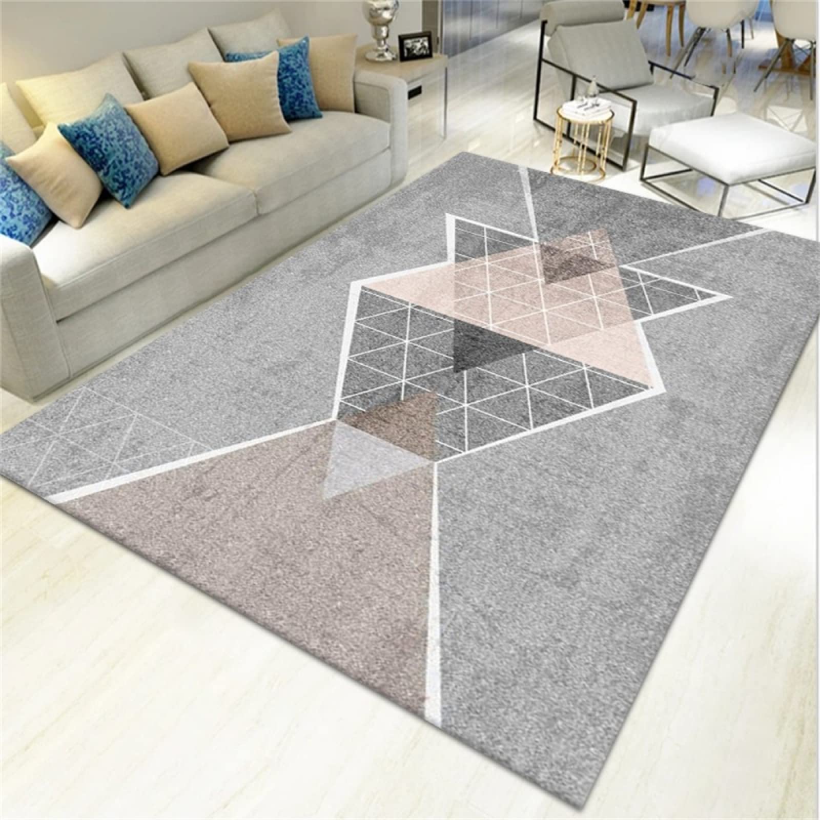 Tapis adolescent imprimé abstrait pour créer un coin studio moderne