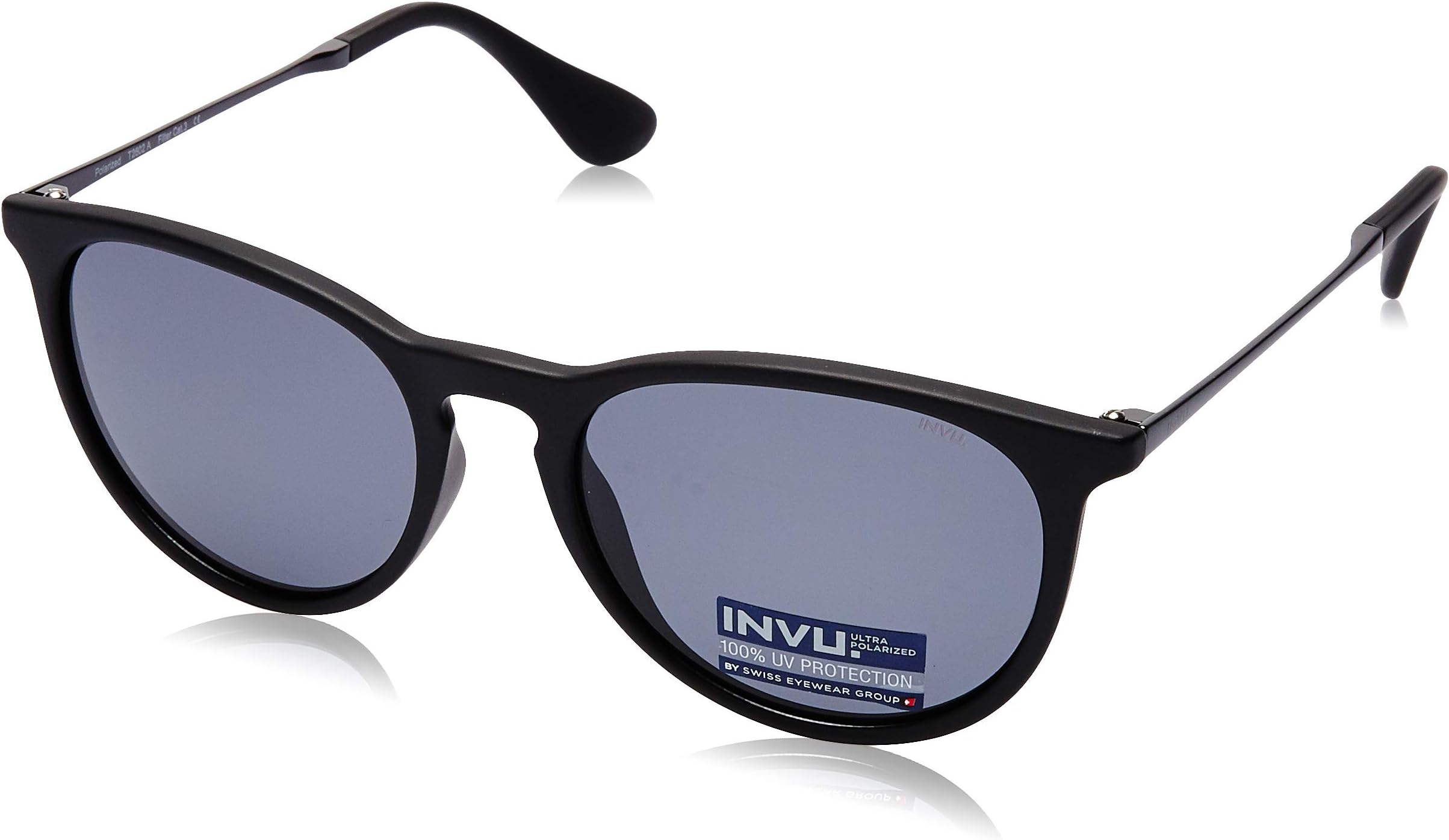 INVU Polarized Round Men's Sunglasses - (T2602A|54|GREY Color Lens)