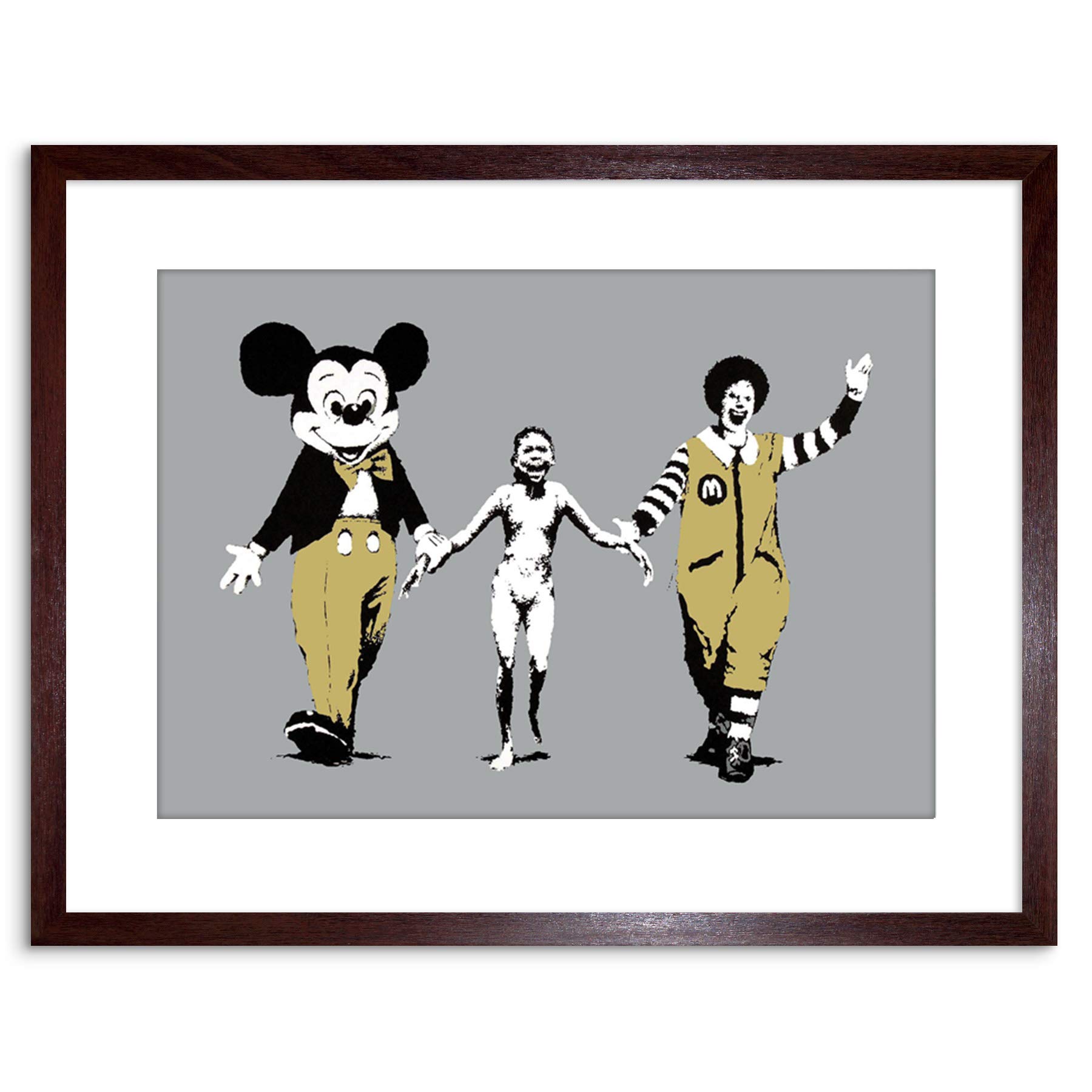 Amazon.com: Wee Blue Coo Banksy Napalm Graffiti Street Art 9x7