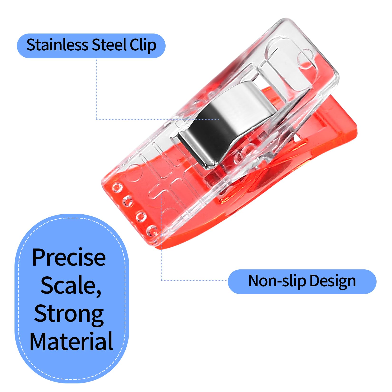 80 Clip Da Cucito Per Stoffa - Mollette Multiuso Per Quilting, Cucito E Lavori Artigianali - Foto 12