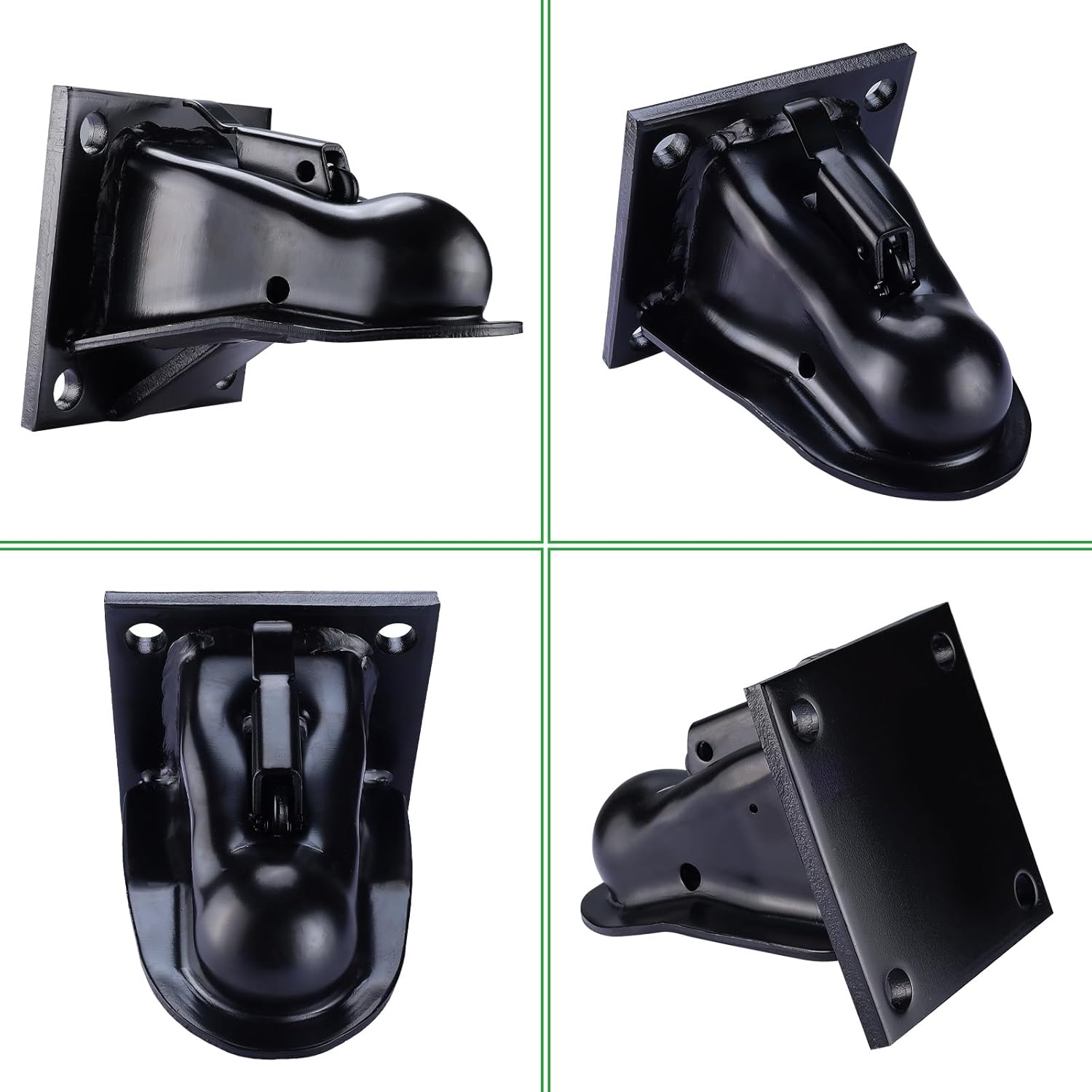 NovelBee 2-5/16" Flat Mount Trailer Coupler with Bolts Hardware,Black Powder Coat Finish Adjustable Coupler Capacity 14000LBS - Image 6