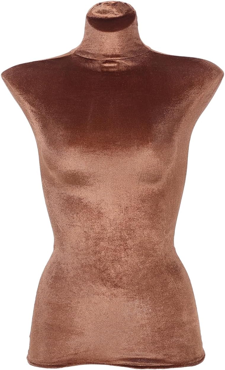 ULTECHNOVO Mannequin Velour Cover Half Body Dress Form Fabric Sleeve Replacement 29.52X11.41 Inch Lightweight Mannequin Cloth Cover for Retail Display