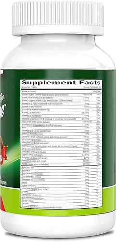 Miniatura 2 de DEVA Tuba Prime Multivitamínico vegano  Suplemento dietético de vitaminas y minerales de alta potencia  Antioxidantes, mezcla de frutas y verduras,