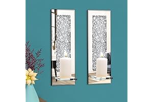 Pibeyer Crystal Crush Diamond Wall Candle Holder Set