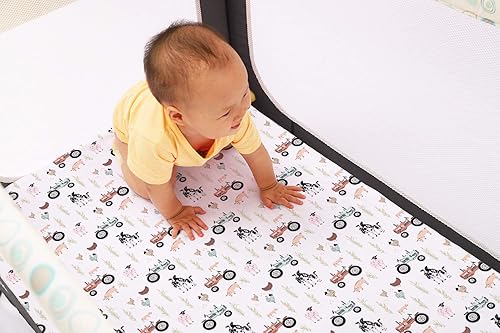 Miniatura 8 de TotAha Sábanas elásticas de primera calidad para cuna (paquete de 2), hipoalergénicas, cómodas y sedosas, suaves como la mantequilla, efecto