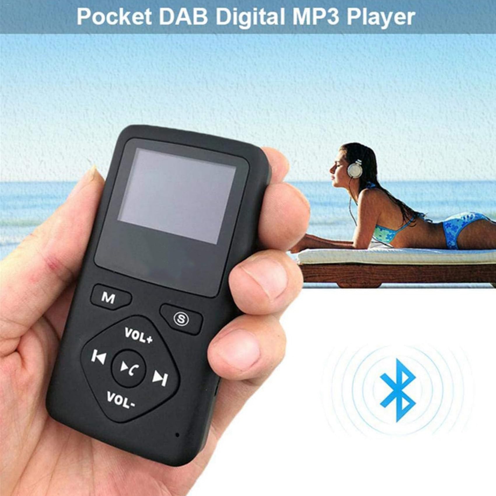4X Radio Digital/Bluetooth 4.0 Bolsillo Personal FM Mini Radio Portátil Auricular MP3 Micro-USB para el Hogar