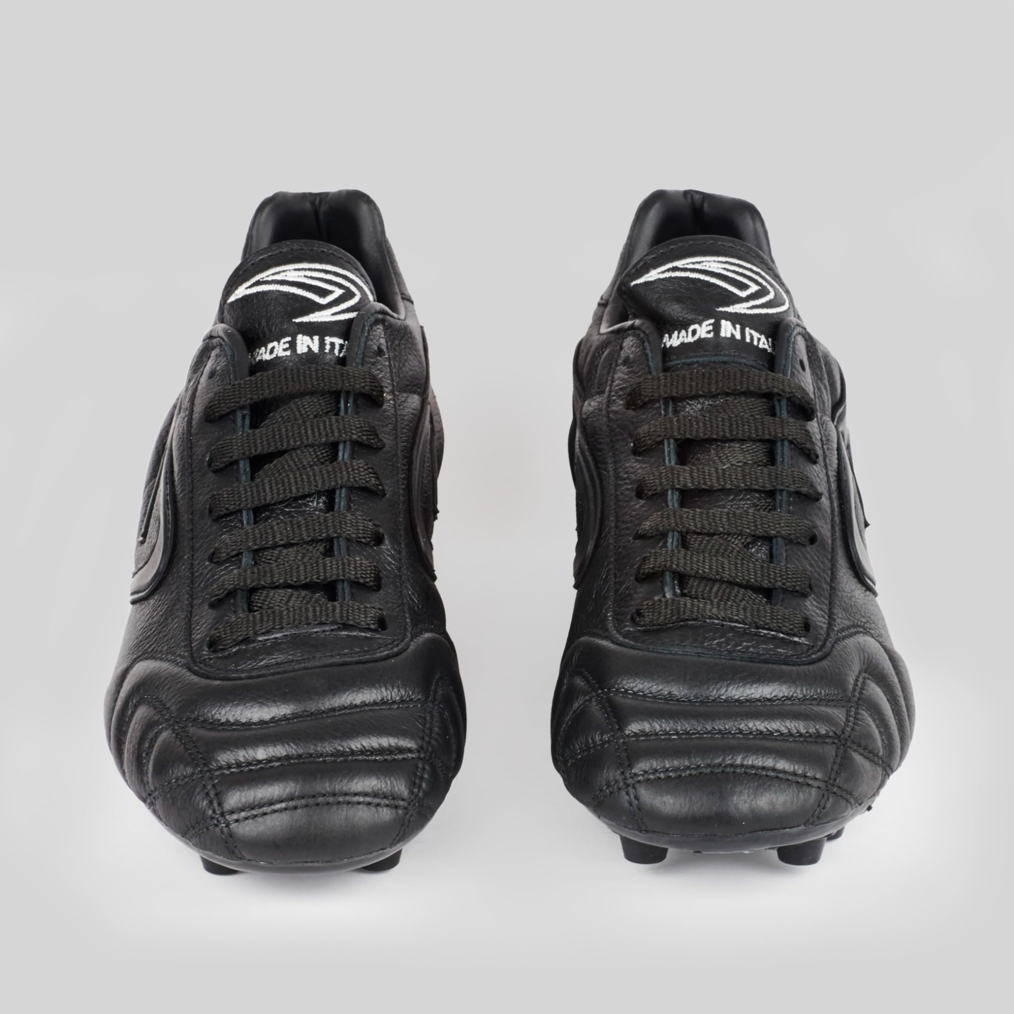 Scatto all Black – Buty piłkarskie z naturalnej skóry cielęcej – Czarne