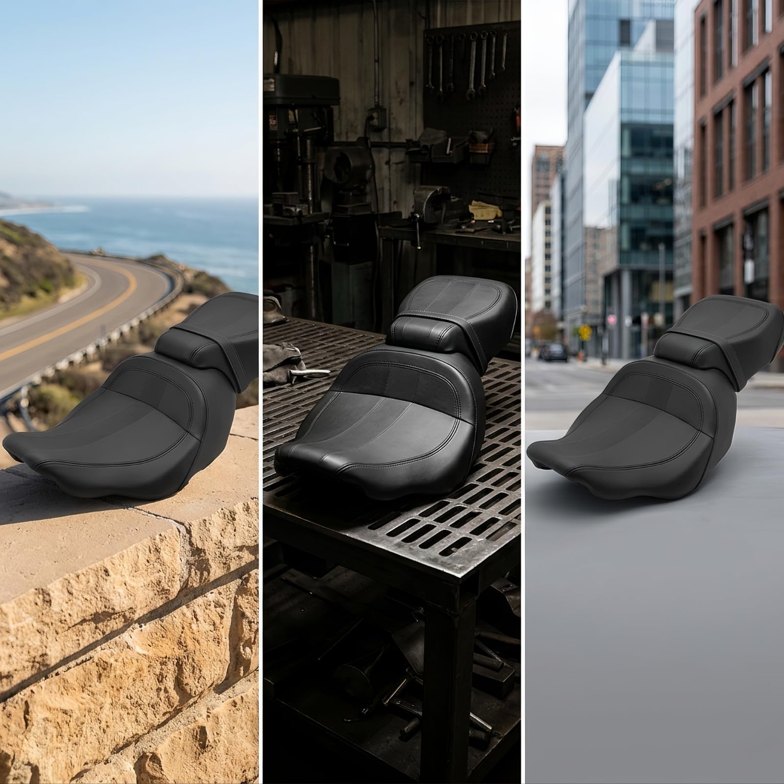 Selle Biplace Noire