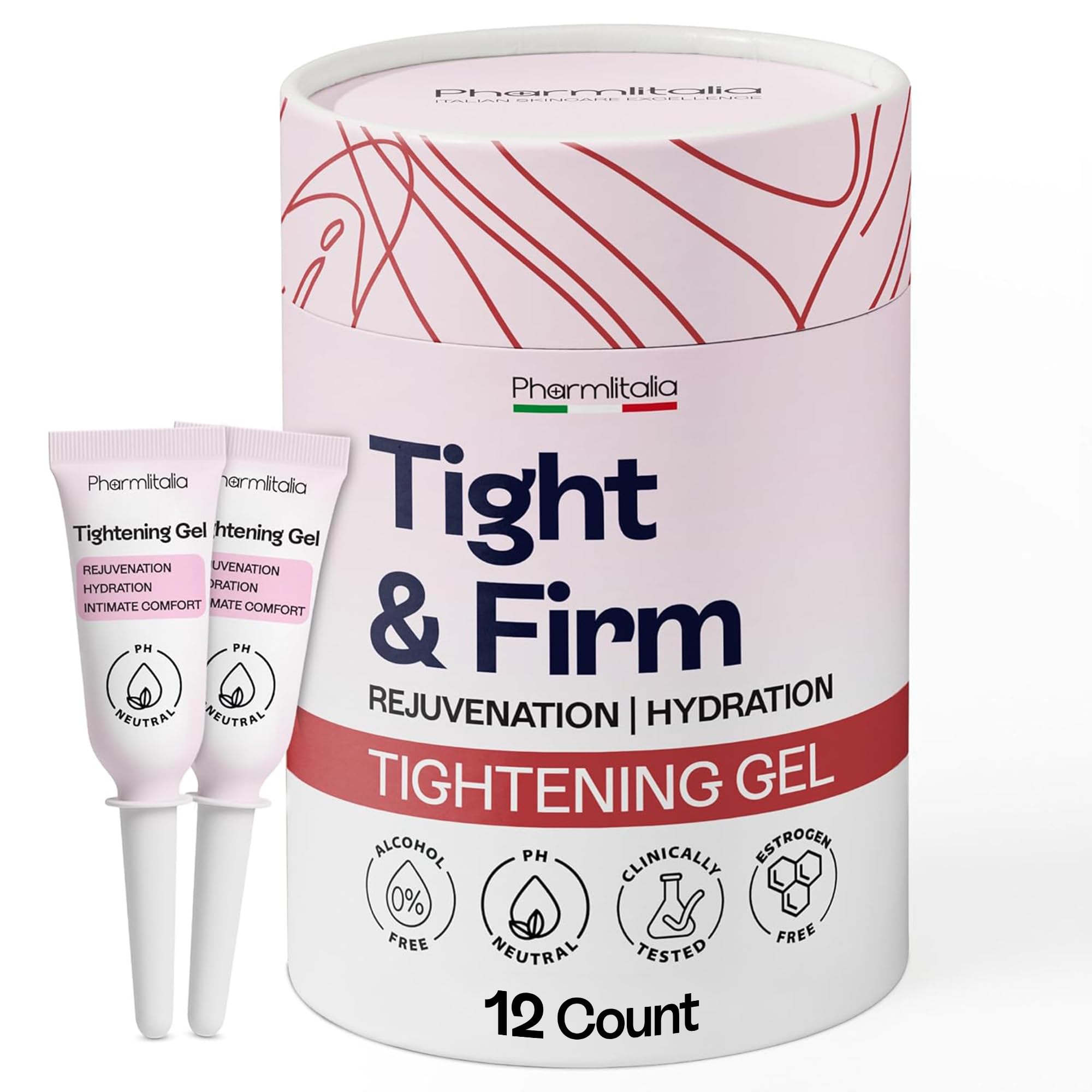 Pharmlitalia Vag Tightening Gel for Intimate Hydration & Rejuvenation - Natural Tightening Support for Vag Health - Feminine Care Gel for Dryness,