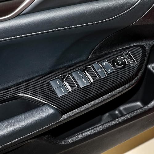 Miniatura 8 de Calcomanías para cubierta de panel de control de elevación de ventana de automóvil para Honda Civic 2016-2021, accesorios de 10