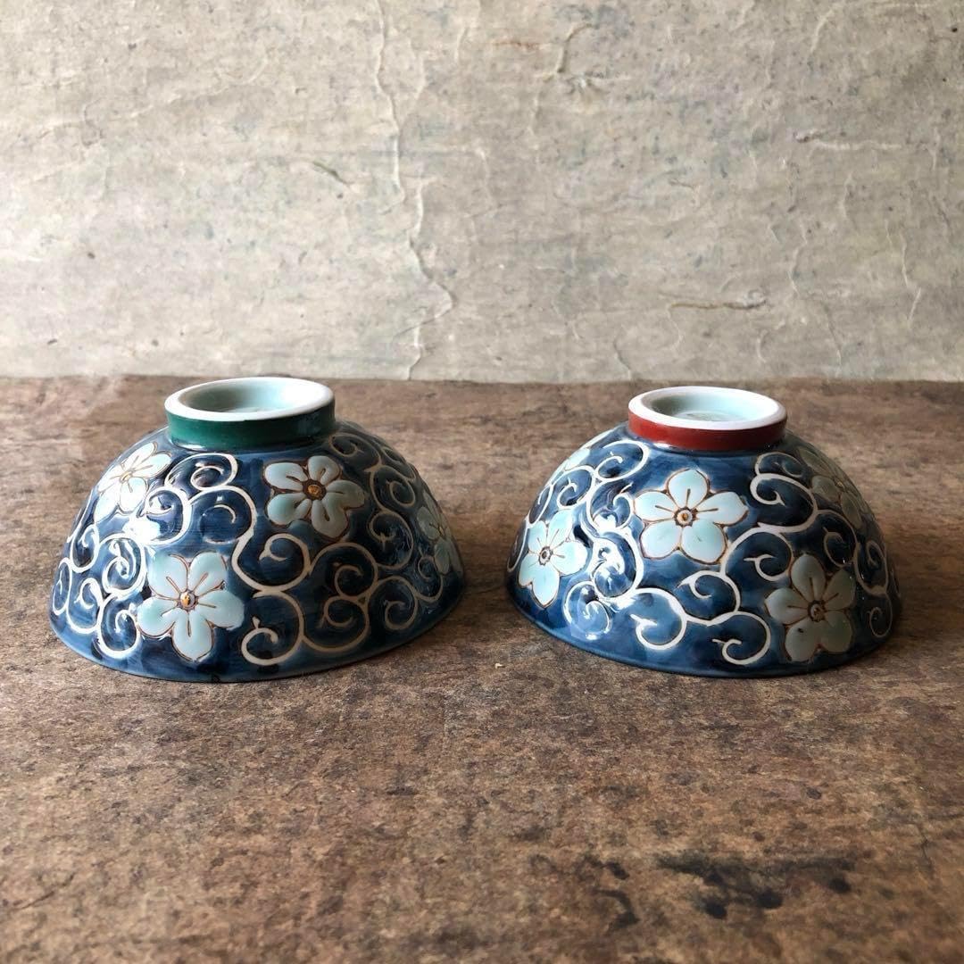 断捨離中 波佐見焼 桔梗唐草お茶碗 波佐見焼 桔梗唐草お茶碗