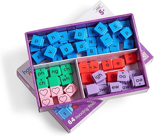 Miniatura 9 de hand2mind Varillas de lectura para construir palabras de vista, actividades de construcción de palabras, bloques de letras, palabras de vista de