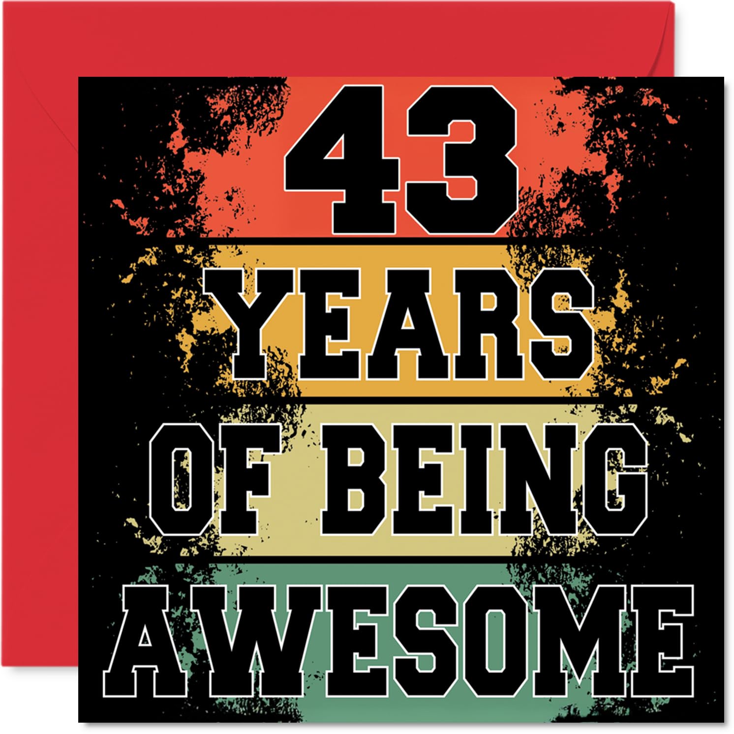 43rd Birthday Cards for Women and Men, Being Awesome