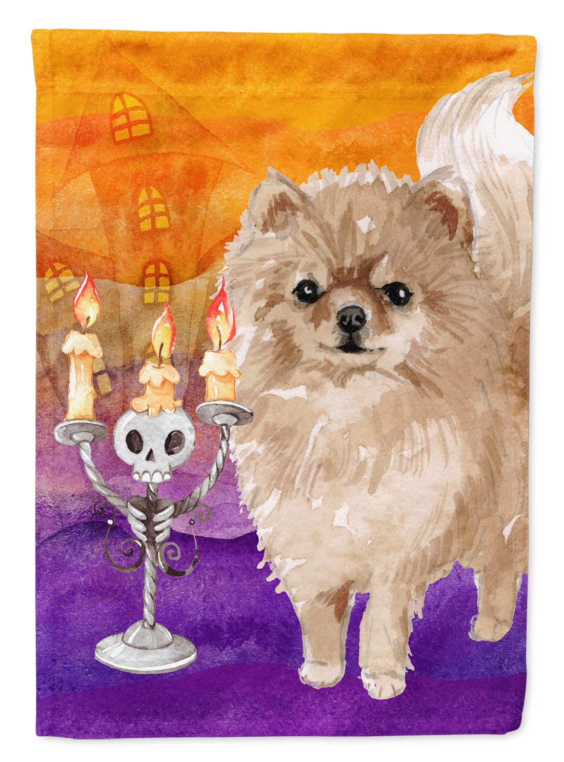 Drapeau Halloween Pomeranian CK3224CHF grand format idée cadeau jardin