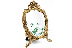 Antique Gold Dark Academia Style Decorative Wall Mirror