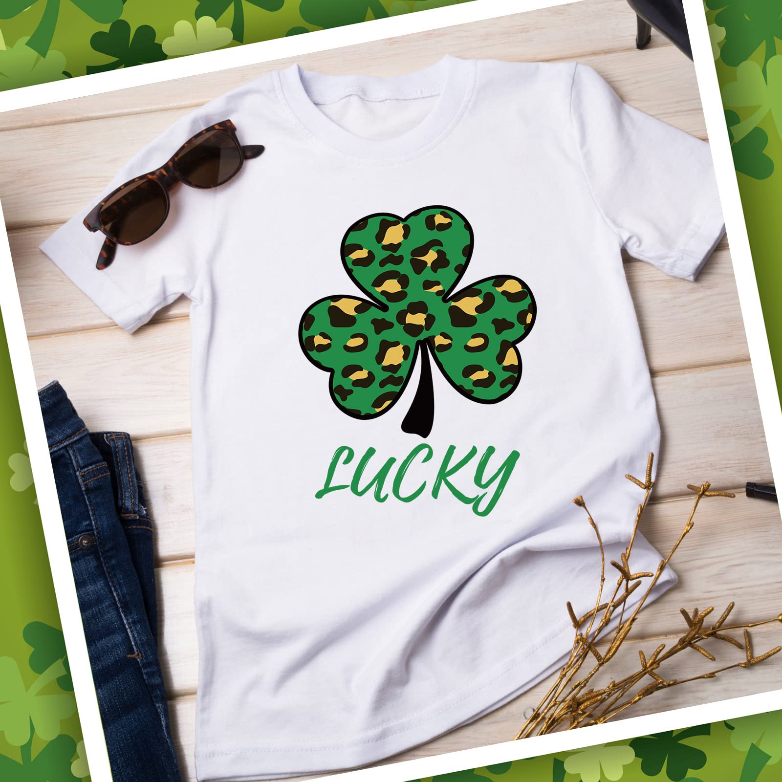 St. Patrick's Day Hundeshirts – 3er Pack, ärmellos, Mit Kleeblatt-Muster
