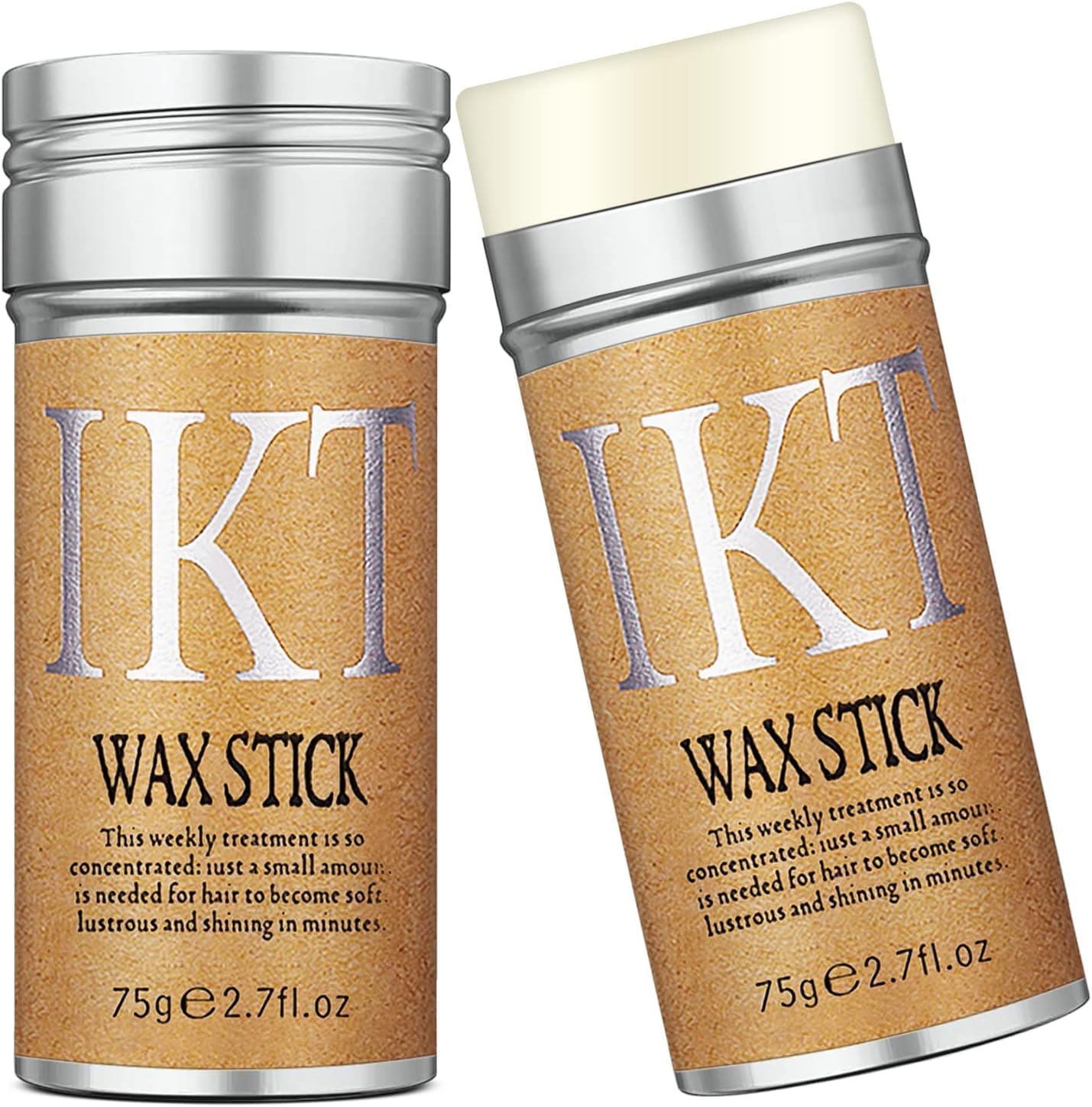 IKT Hair Wax Stick for Smooth Wigs, Slick Non-greasy Styling Hair Pomade for Flyaways, Edge & Frizz - 2.7 Oz 75 Grams (Pack of 1)