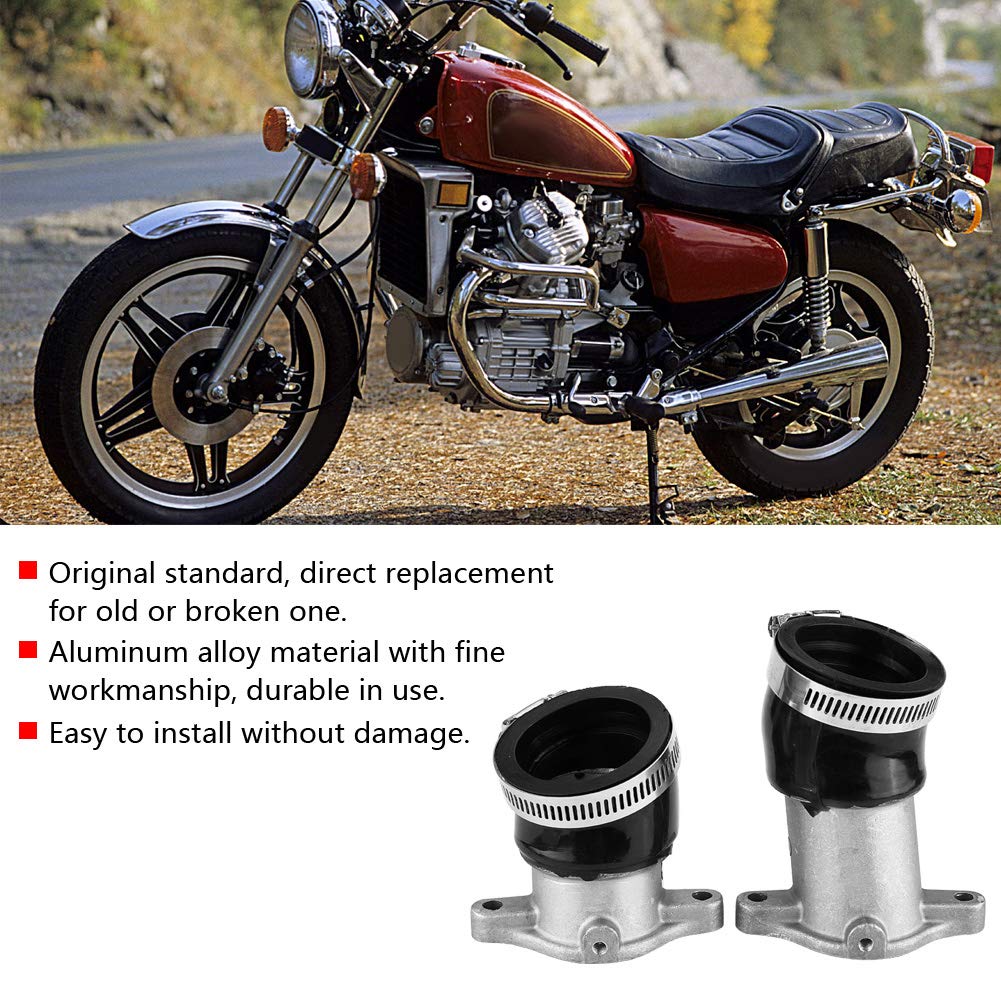 Vergaser Ansaugkrümmer, 2PCS Aluminium Vergaser Ansaugkrümmer für CX500 1978-1982 ansaugstutzen cx500
