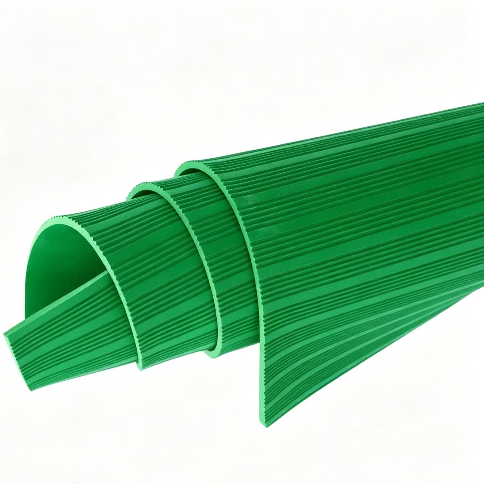 3mm 6kv & 5mm 10kv Matte, rutschfeste Gummimatte Schaltanlage, Elektroraum | Streifengriff, Zuschnitt (1/5Meter), Öl- & Wasserabweisend für Labore, Kraftwerke, Außenbereiche(Green,3mm-100x100cm)