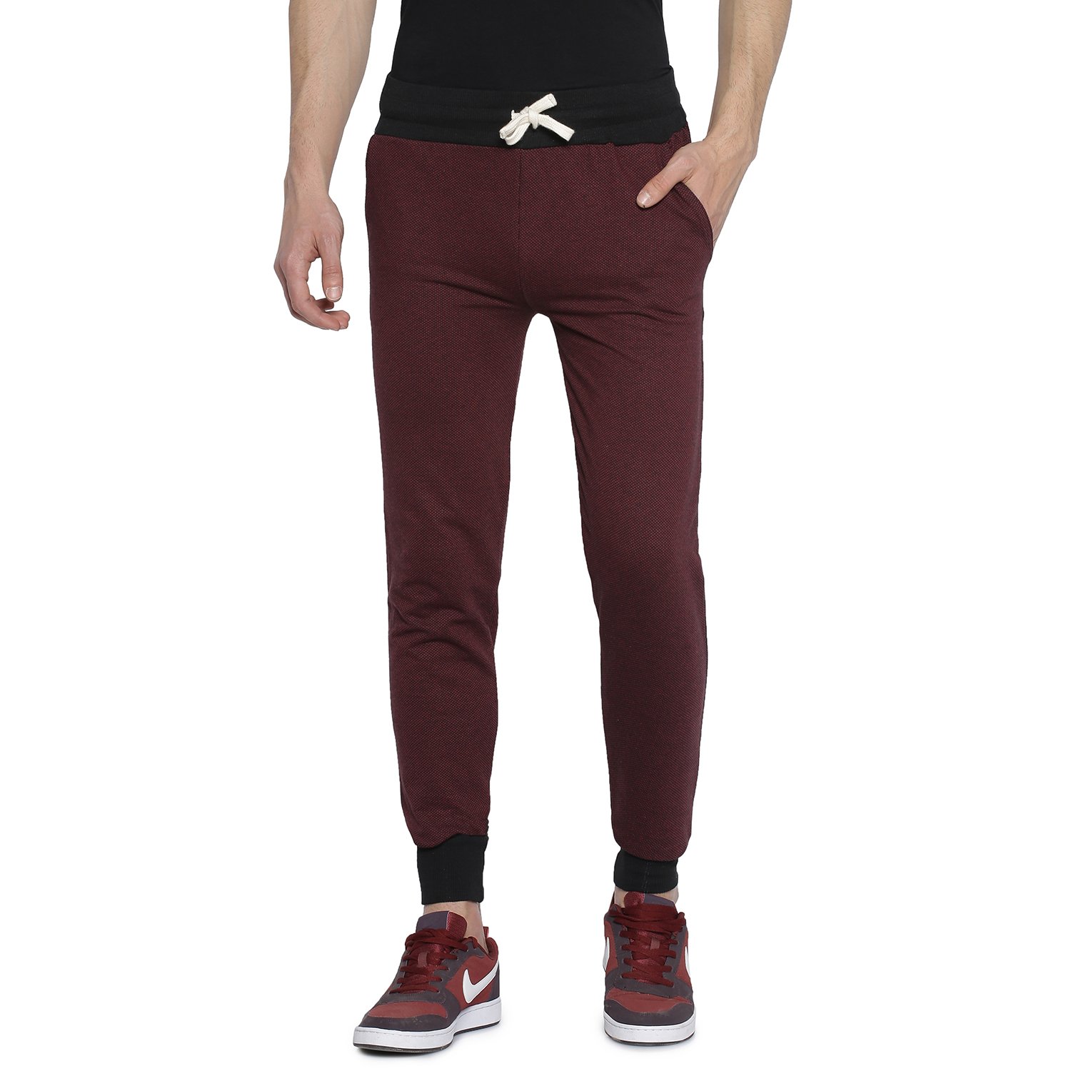 Campus Sutra Men's Solid Trackpant
