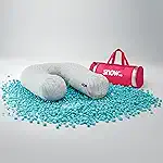Travesseiro de Corpo Snow® Body - I wanna sleep - Ajustável com Flocos de Memory Foam, Alívio de Dores, Alinhamento da Coluna, Ideal para Gestantes