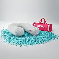 Travesseiro de Corpo Snow® Body - I wanna sleep - Ajustável com Flocos de Memory Foam, Alívio de Dores, Alinhamento da Coluna, Ideal para Gestantes