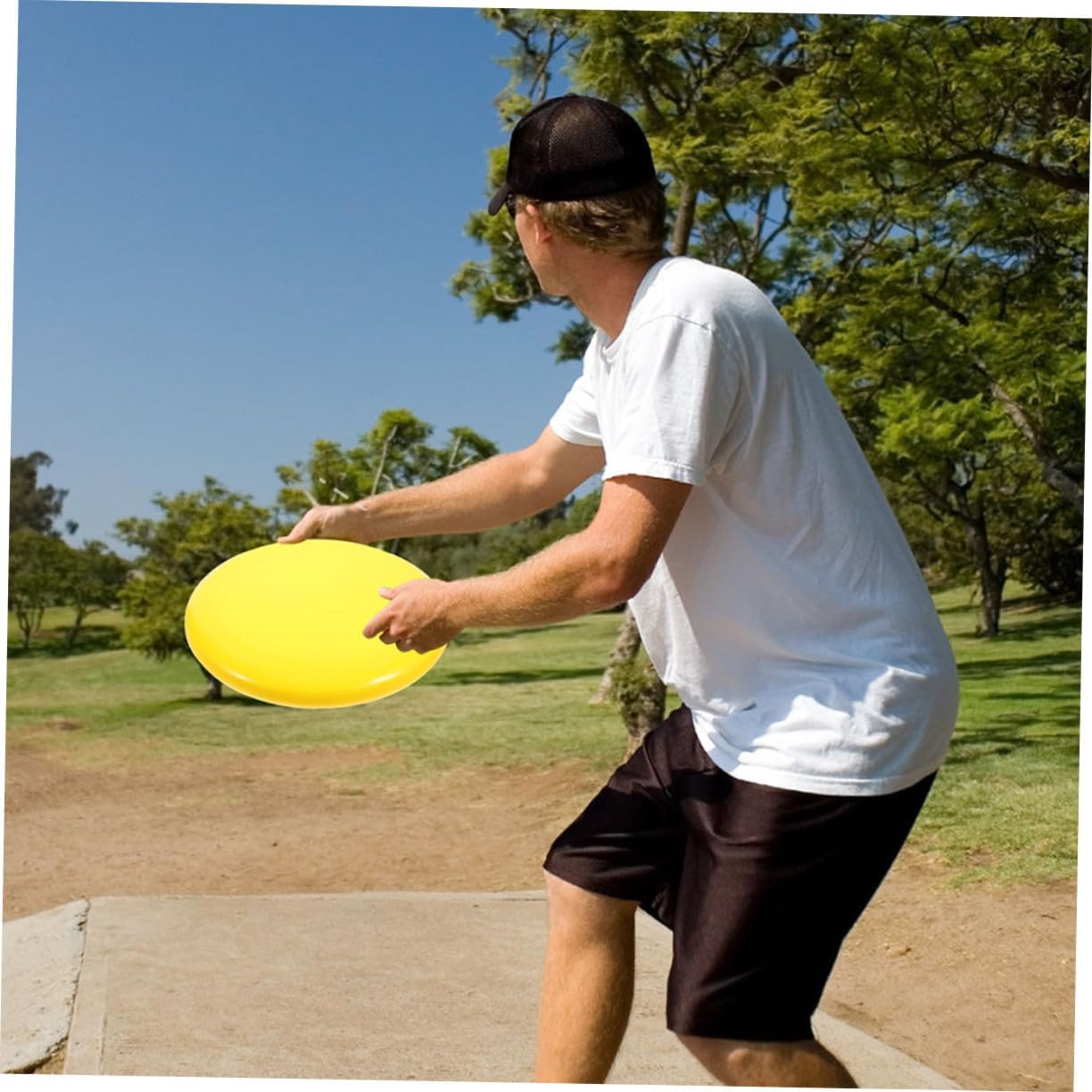 6pcs Disc Golf Beginner Lightweight and Portable Discs White Yellow and Green with Mini Markers for Accurate Play Outdoor Fun