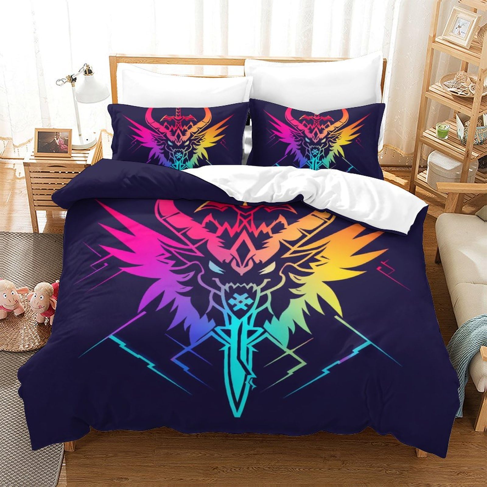 Housse de couette antibactérienne vache magique 3D 200x200