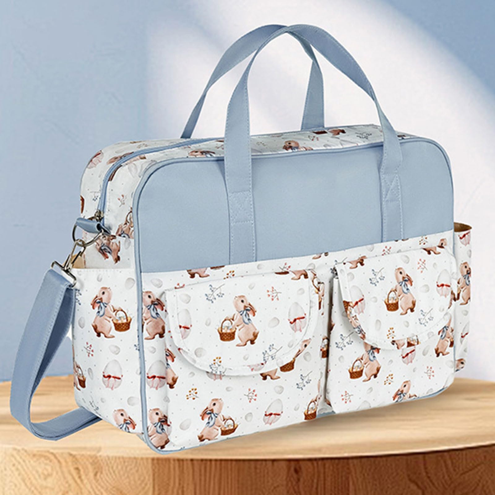 Borsa per pannolini da viaggio essenziale per mamme moderne Pannolino a tenuta stagna con cinghie per carrozzine Borsa multifunzione per mamma di grande capacità