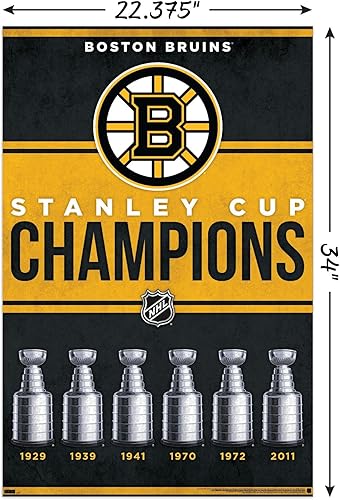Miniatura 3 de Trends International Póster de pared de los Boston Bruins de la NHL - Champions 23