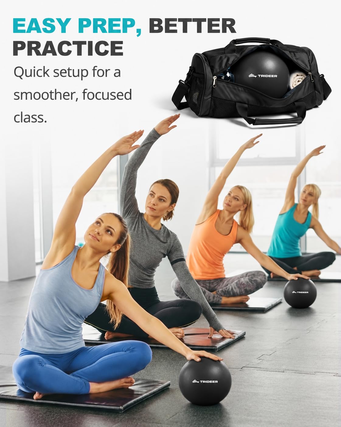 Pilates Ball - 9 Inch Exercise Ball -6