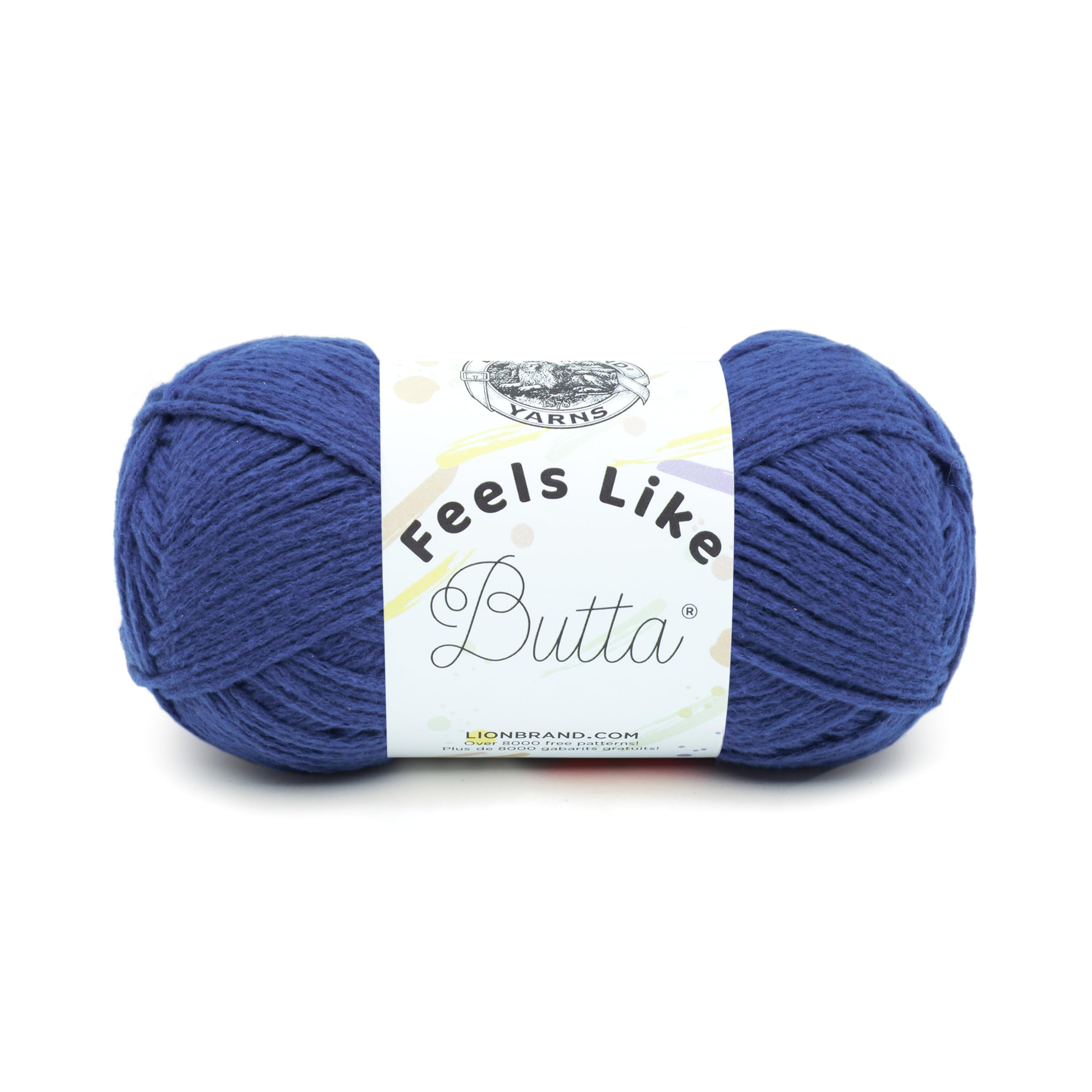 Lion Brand Yarn Feels Like Butta, Soft, Worsted Weight Yarn for Knitting, Crochet, and Crafts, Royal Blue, 1 Pack — image 1