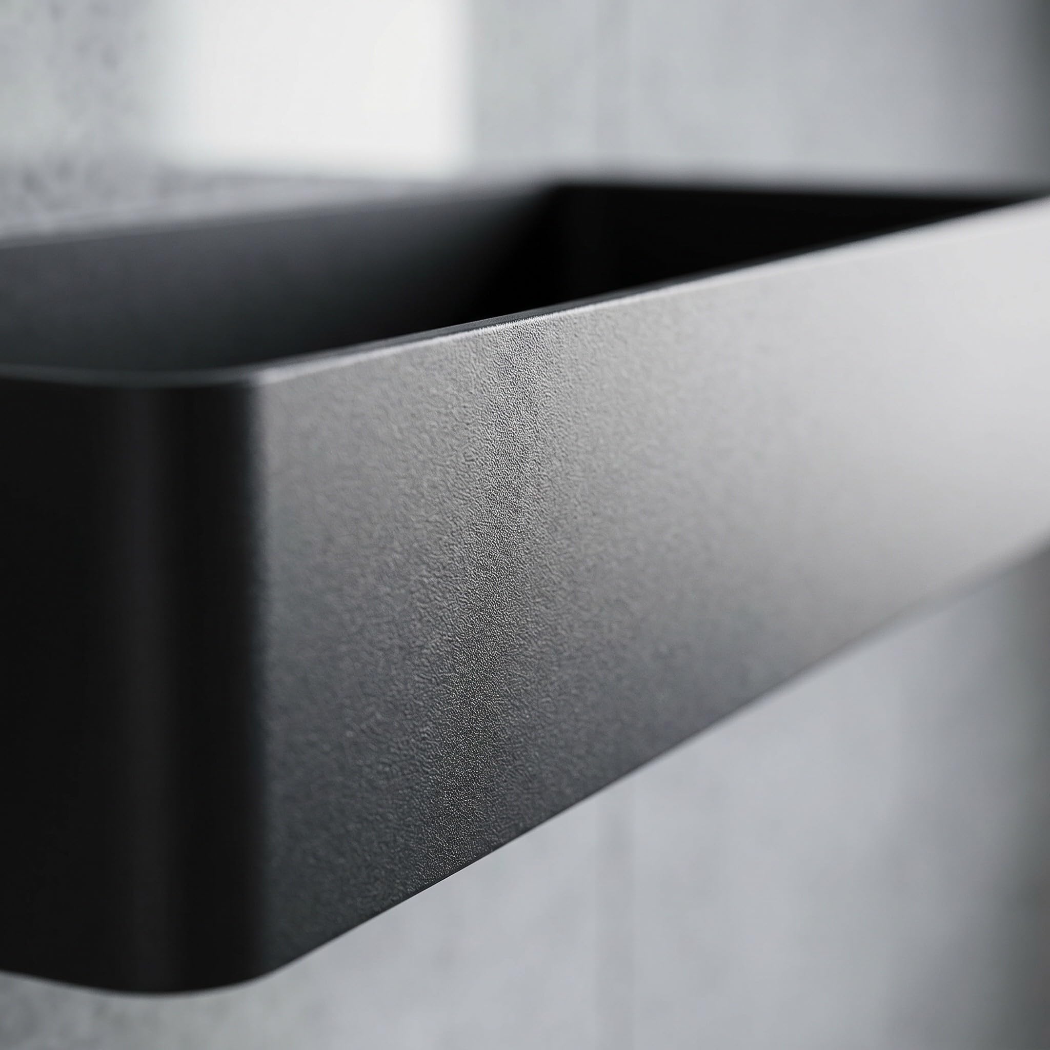 Veemoon Estante de Ducha 2 Repisas y Estructura de Acero al Carbono sin Taladro Negro Resistente al Óxido con Diseño Abierto para Baño y Dormitorio