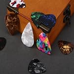 Picks de guitare 24 Pcs Plectrum pour guitare électrique, acoustique ou basse (celluloïde)