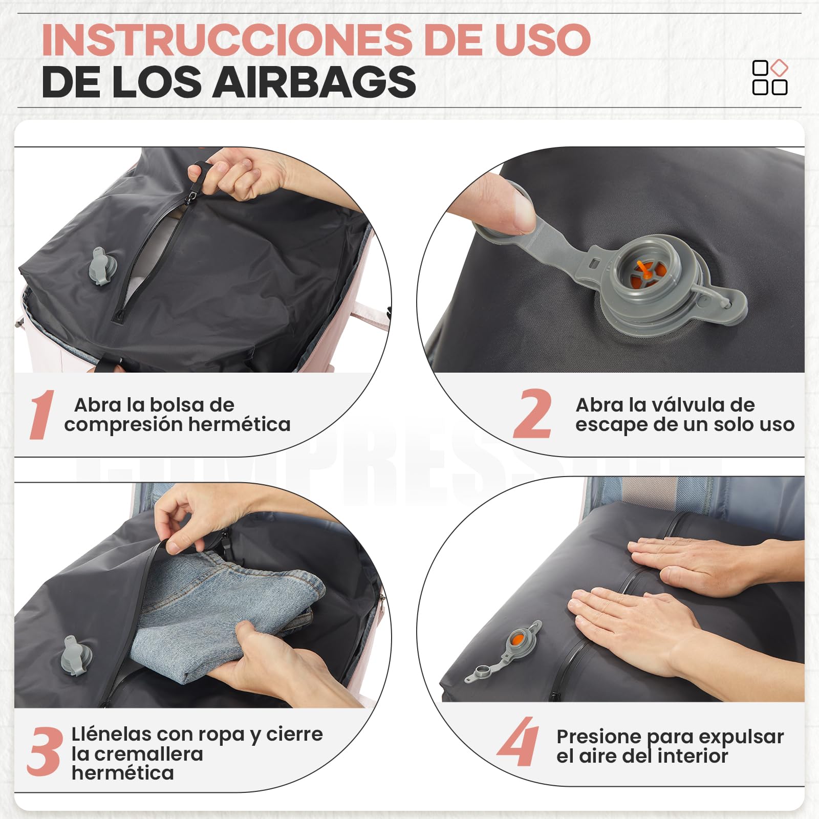 wassdins Zaino Ryanair 40x20x25 Sottovuoto Viaggio Con Pompa, Zaino Sottovuoto Bagaglio a Mano Ryanair Zaino Da Viaggio Airbag per Donna Uomo