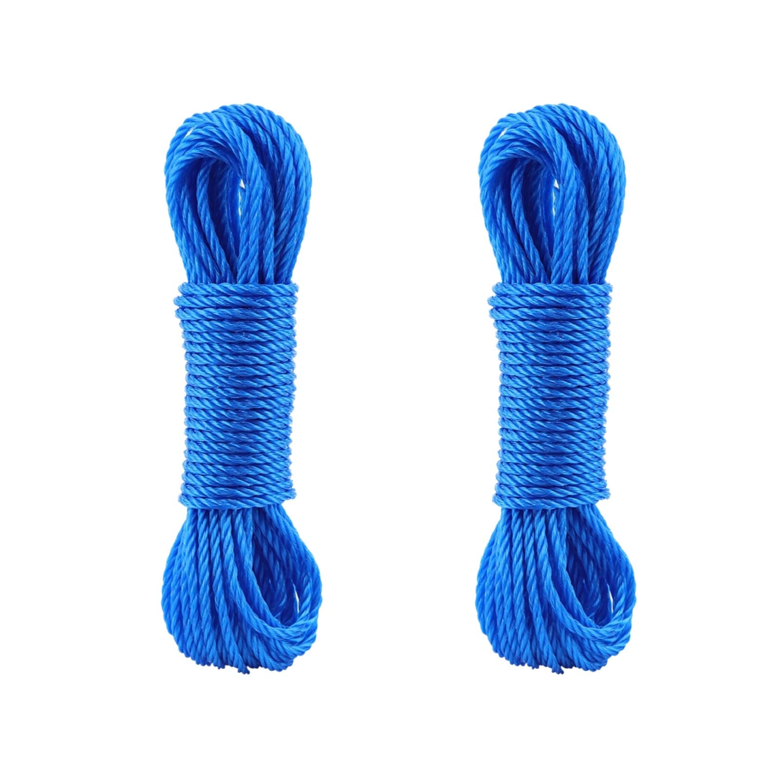 2 Pieces Nylon Rope, 10m Climbing Rope, Garden Rope, Clothesline Rope, Swing Rope, Traction Rope, Binding Rope for Outdoor Climbing, 393 Inch