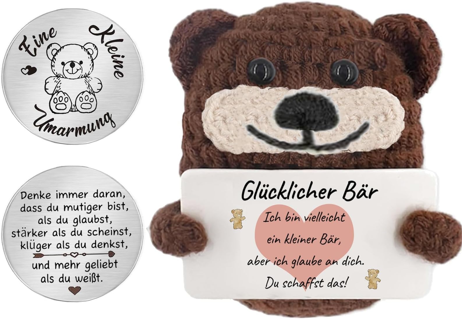 Pocket Hug Taschen Umarmung Klene Glücksbrnger Postkarte